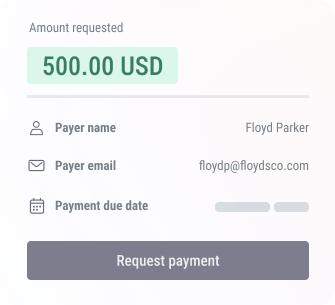 Payoneer account - billing a breeze Amount requested