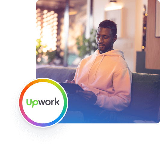 Get paid by Upwork - get paid on upwork header get paid on upwork header