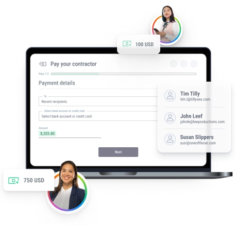 Pay your contractors - payer page header payer page header