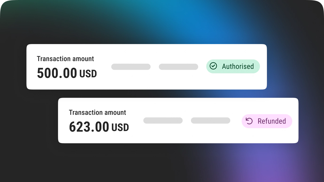 Get paid on your website - Transactions Transactions